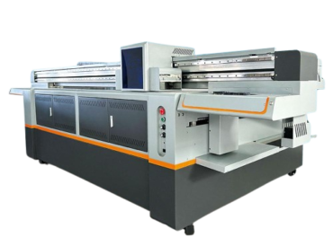 Alt Text: Industrial UV Flatbed Printer for high-quality direct-to-substrate printing.